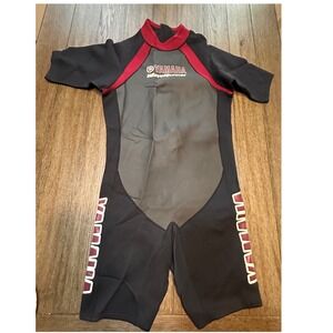 Mens Yamaha WaveRunner Wetsuit Shorty Size‎ XXL Black Red Neoprene Water Sport